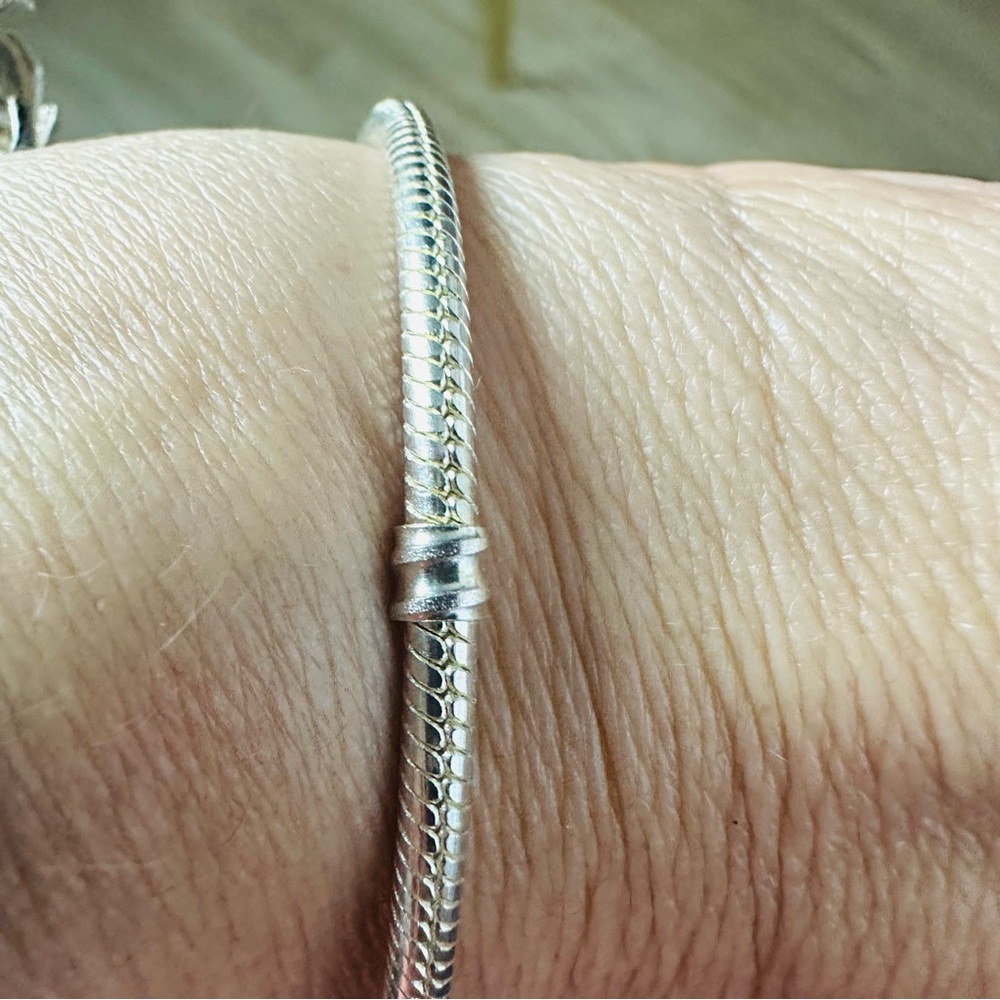 Sterling Silver 925 Pandora 7.0” Heart Bracelet Solid Brand New - Picture 6 of 8